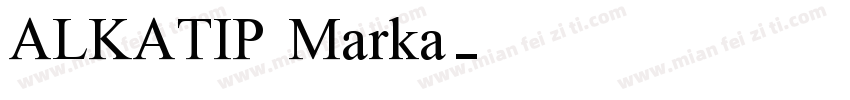 ALKATIP Marka字体转换